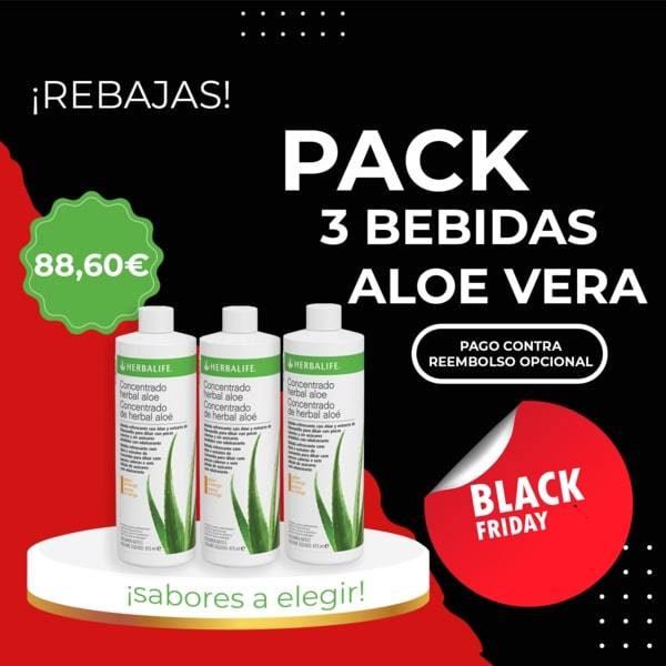 Pack 3 bebidas de Aloe Herbalife
