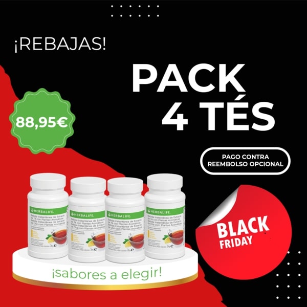 Pack 4 bebidas de té Herbalife