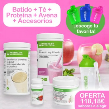 Batido | Té | Bebida de proteína | Avena + Accesorios
