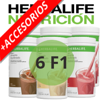 6 F1 + Accesorios Herbalife