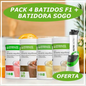 4 F1 + Batidora con coctelera