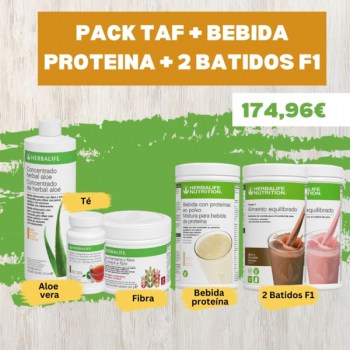 2 F1 | Bebida de proteína | Té | Aloe vera | Avena